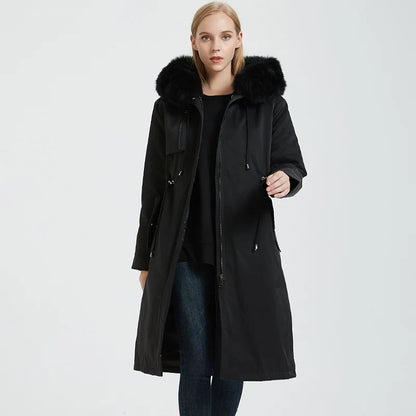 2026 Clearance Sale Maomaokong Women's Luxury Down Jacket Coat Parkas Warm Vest Puffer Coats Female Winter Coats