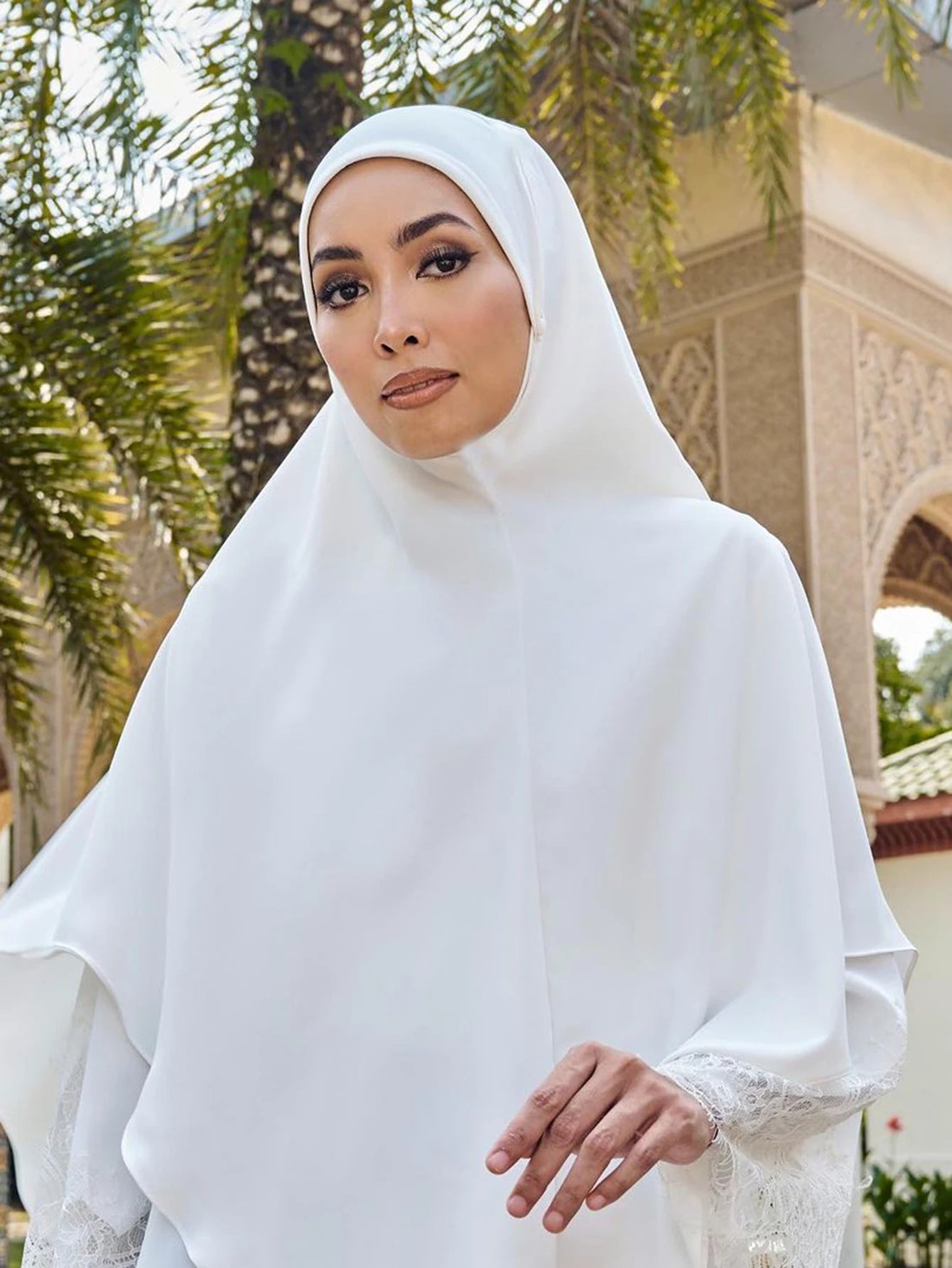1pc Double Layered Chiffon Ready to Wear Instant Hijabs Solid Headscarf Foulard Femme Musulman Shawl Wrap Bandana