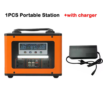 New  600Wh LiFePO4 220V High Power Portable Power Station 40AH Solar Outdoor Mobile Power Supply Home Emergency Energy Storage