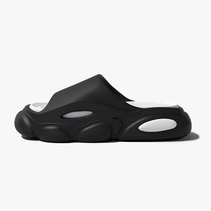 Comwarm New Men Summer Slippers Thick Sole House Non-slip Bathroom Shower Slides Outdoor Soft Cloud Fashion Beach Shoe Flip-flop