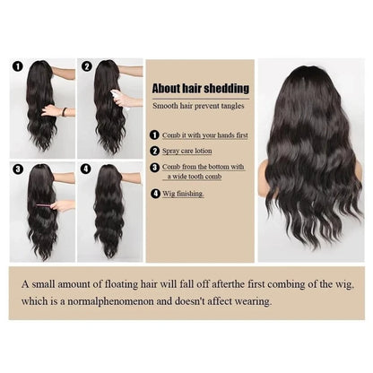 12" Short Bob Lace Front Wigs Honey Blonde Highlight Caramel Brown Synthetic Wig Bouncy Waves Brown Roots Hair-loss Cosplay Wig