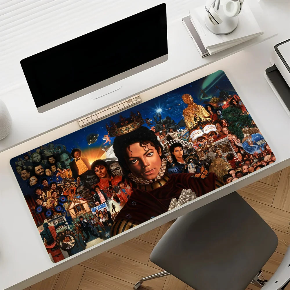 Singer M-Michael J-Jackson Mouse Pad Non-slip Rubber Gamer Balance Computer Mat Decoracion Deskmat Laptop Office Large