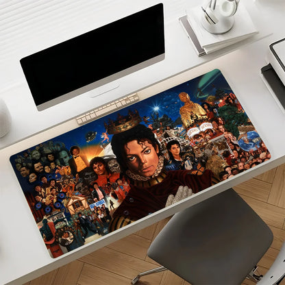 Singer M-Michael J-Jackson Mouse Pad Non-slip Rubber Gamer Balance Computer Mat Decoracion Deskmat Laptop Office Large