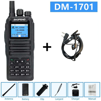 Dmr Digital Two Way Radio Baofeng Dm-1701 Dual Band Vhf/Uhf 3000 Channel Dual Time Slot Ham Radio For Professional Communication