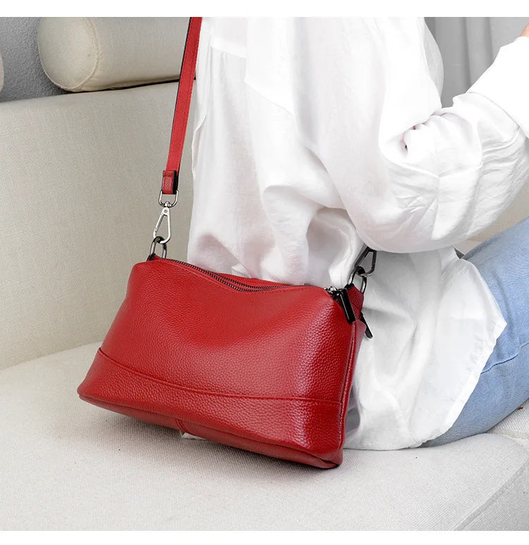 New Fashion Women Genuine Leather Handbags Women's bags Designer Female Shoulder Bags Luxury Brand Cowhide Ladies Messenger Bag