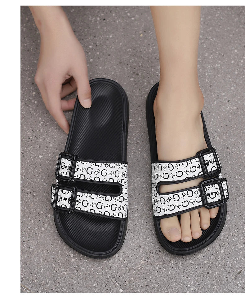 Men's Genuine Leather Sandals Comfortable Man Sandal House Slippers Man Summer Shoes Sale Genuine Mens Slipper Flip Flop Slides