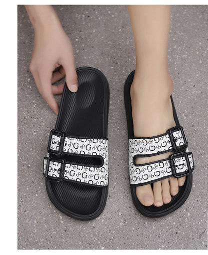 Men's Genuine Leather Sandals Comfortable Man Sandal House Slippers Man Summer Shoes Sale Genuine Mens Slipper Flip Flop Slides
