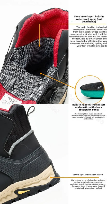 Anti-fall Rider Road Racing Casual Boot Gear Shift Rubber Sole Bike Racing Men's Shoes Motorcycle Boot Waterproof Breathable