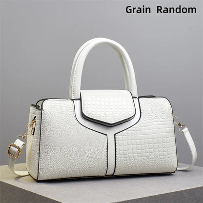 Fashionable Ladies Handbag Soft PU Leather Polyester Lining Zipper Closure Shoulder Bag Essential for Commuting Mothers Day Gift