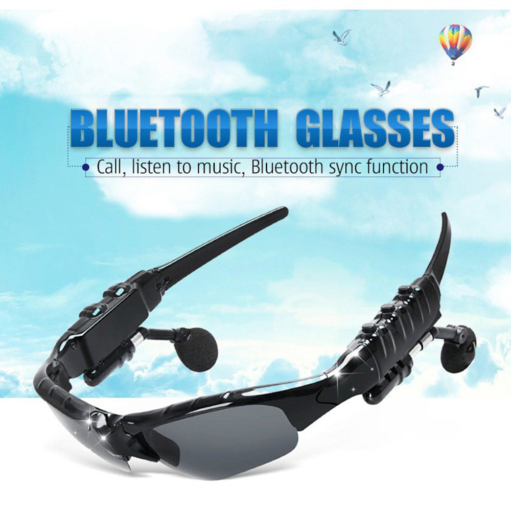 Stereo Earphones Wireless Headset with Mic Polarized Glasses Sunglasses for Driving Cycling Sports Noise Reduction Headphones