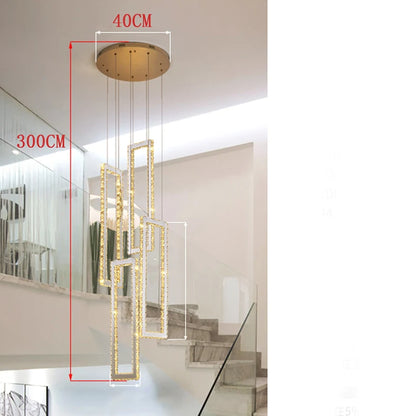 Modern home decoration salon lamps for living room smart crystal Pendant lights dining room indoor lighting