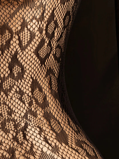 Fishnet Jumpsuit Hot Backless Sexy For Women Ultra-thin Summer Body Stocking Long Sleeve Mesh Lingerie Leotard Cosplay Jump Suit