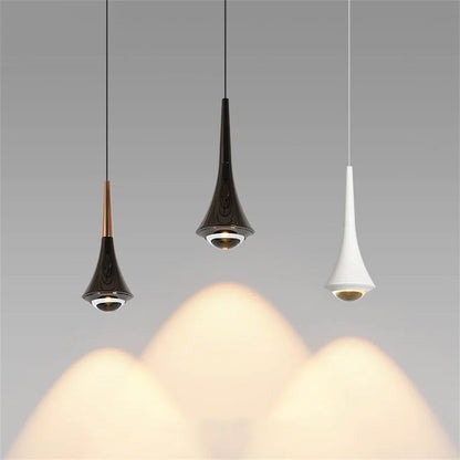 Luxury Waterdrop Bedroom Bedside LED Pendant Lights Kitchen Island Bedroom bar Table Dining Room Hanging Light Home Chandelier