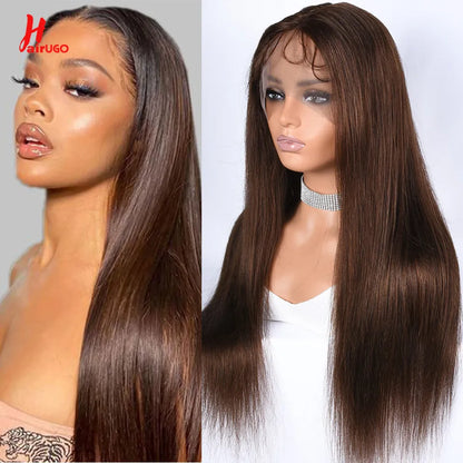 #27 Honey Blonde 13x4 Lace Front Wigs Human Hair Straight 4x4 Lace Closure Wigs Remy Straight Human Hair Wigs For Women HairUGo