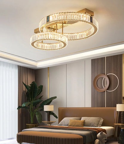 Home Decoration Pendant Lights, Luxury Crystal Living Room Chandelier, Bedroom Pendant Lamp, Ceiling Light, Indoor Lighting