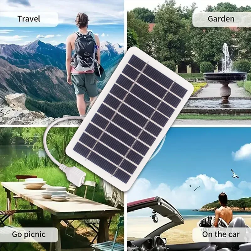 2-5W Multiple Styles Solar Panel Portable For Fast Phone Charging, Outdoor Mini Solar Charger Outdoor Portable Solar Cell Plate