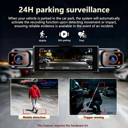 4 Channel 360° Dash Cam Black Box for Car Video Recorder DVR Camera FHD 1080P Night Vision Loop Recording 24H Parking Monitor