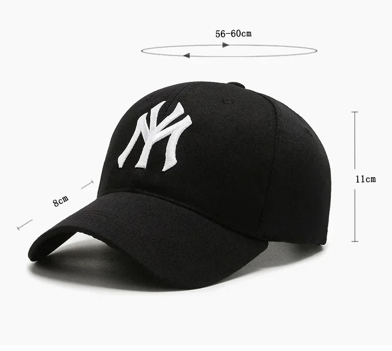 1PC Unisex Casual Baseball Caps Letter Embroidery Hip-hop Hats Spring Autumn Outdoor Adjustable Trucker Caps Sunscreen Hat