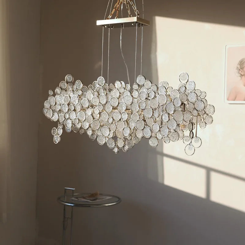 Modern Luxury Creative Living Dining Room Glass Led Chandelier Personality Simple Designer Pendant Lights Bedroom Study Lamps