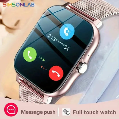 2026 New Smart Watch 1.44''HD Screen Bluetooth Call Sleep Blood Oxygen Pressure Health Monitoring Watches For Women Men