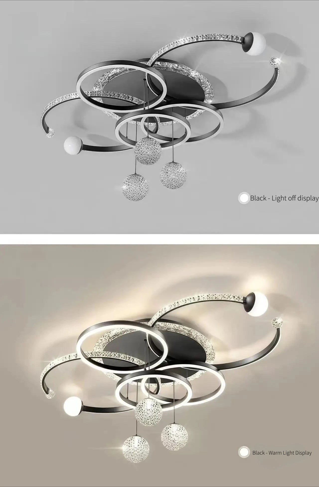 Modern Luxury LED Ceiling Chandeliers Lamps Design Creative Suspension Pendant Lights Home Decor Items Living Room Bedroom Villa