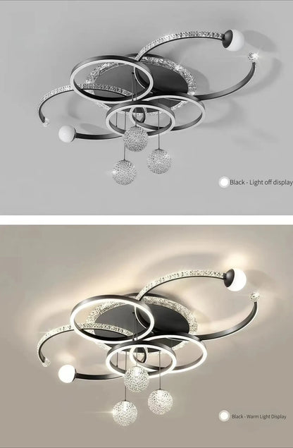 Modern Luxury LED Ceiling Chandeliers Lamps Design Creative Suspension Pendant Lights Home Decor Items Living Room Bedroom Villa