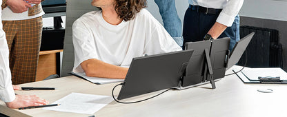 15.6inch Triple Screen Extender For Laptops 1080P FHD IPS Portable Dual External Monitors For Macbook Windows Extension 13-17"