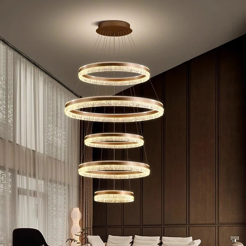 Modern Home Decor Ring LED Lights Pendant Light Lamps for Living Room Chandeliers for Dining Room Hanging Light Indoor Lighting