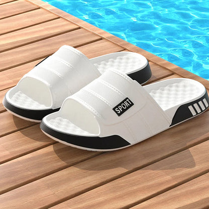 Big Size 40-47 Soft Bottom Sports Eva Slippers Men's Summer Fashion Indoor Outdoor Home Shallow Slippers Man Streetwear Sandals
