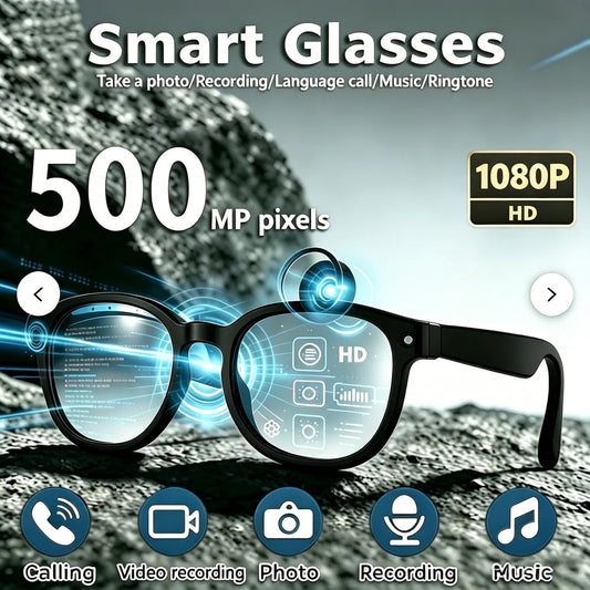 AI smart glasses, high-definition video recording, voice calling and music functions, suitable for travel and outdoor activities