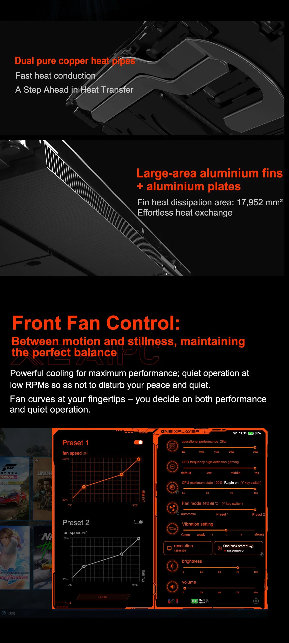 OneXPlayer X2 3-in-1 Handheld Game Console Tablet Laptop Intel Arc G3 Extreme 48GB+1TB SSD 10.95 Inch 120Hz Touch IPS Windows11