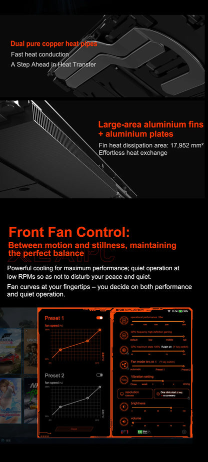 OneXPlayer X2 3-in-1 Handheld Game Console Tablet Laptop Intel Arc G3 Extreme 48GB+1TB SSD 10.95 Inch 120Hz Touch IPS Windows11