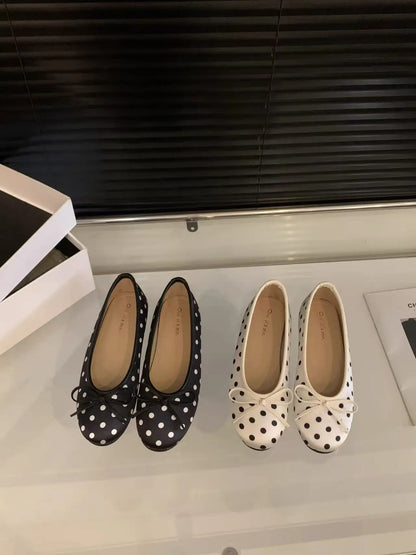 YNPO Fashion Silk Women Ballet Flats Shoes Luxury Designer Shallow Female Round Toe Butterfly-Knot Ladies Slides Shoes