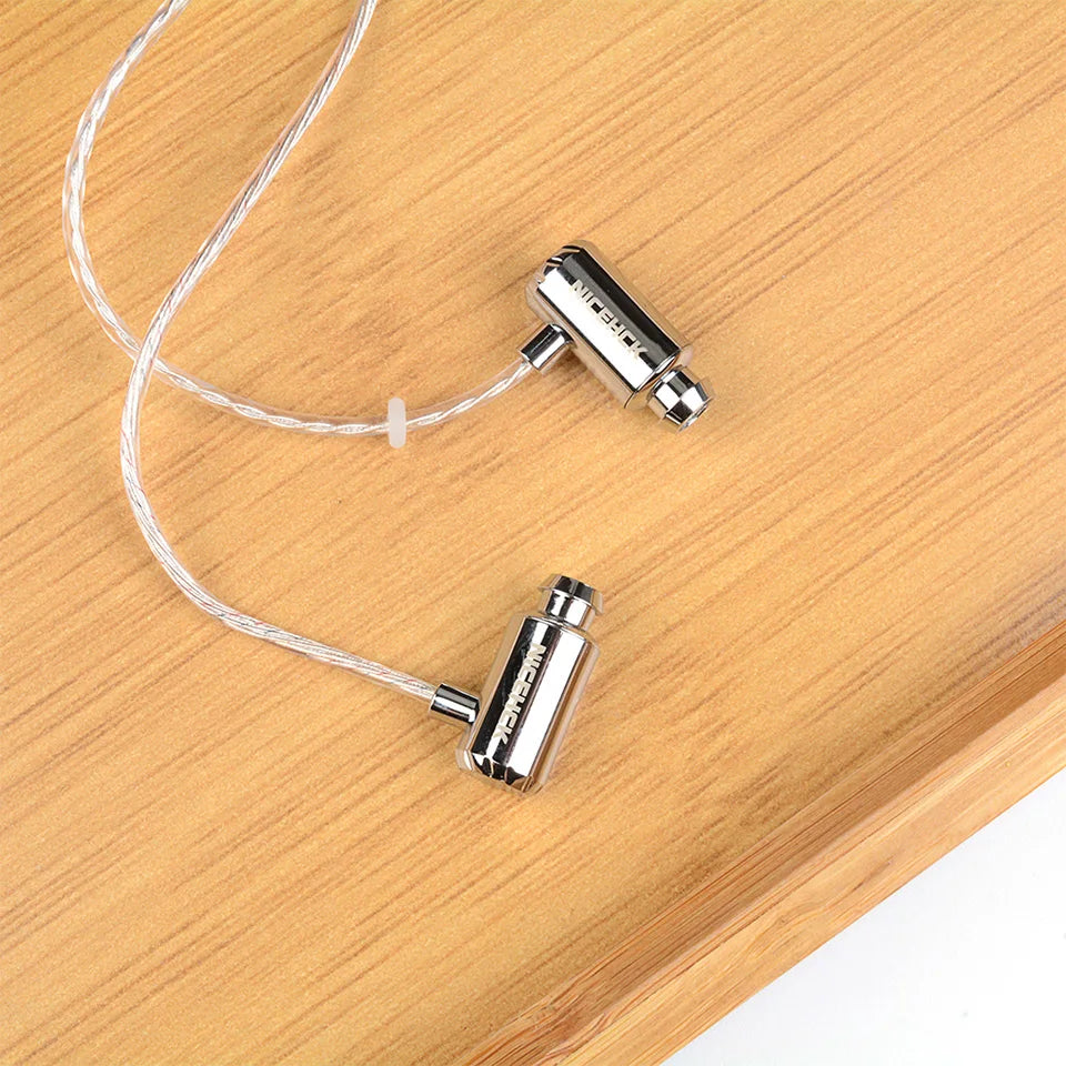 NICEHCK X39 IEM Aluminum Alloy Shell HIFI Microphone Earbud 6mm Titanium Plated Dynamic Headset Bass Vocal DJ In-ear Earphone