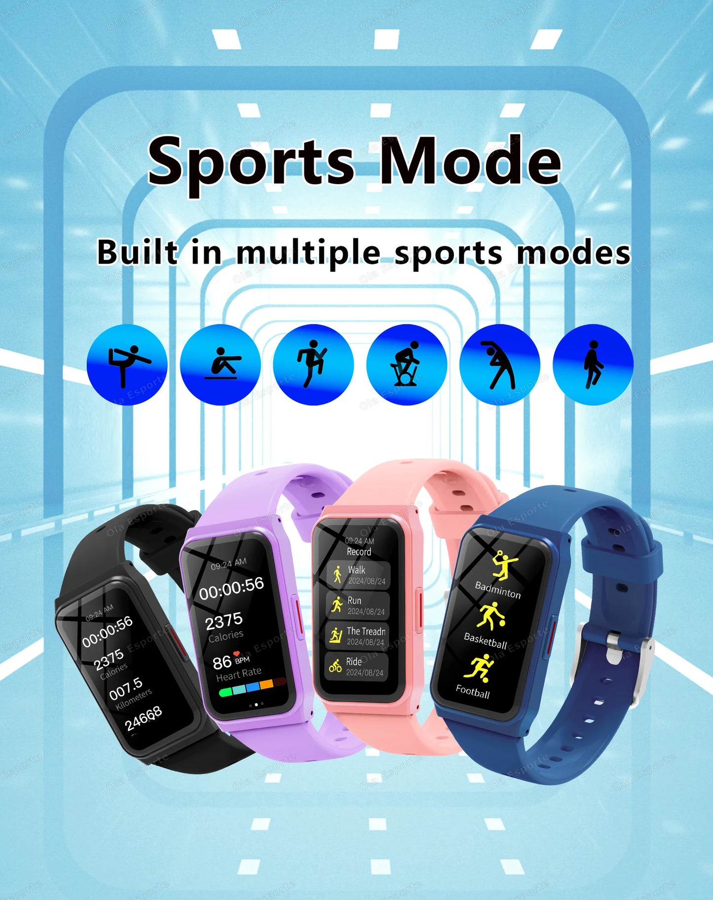 New Smart Watch Lightweight Health & Sleep Monitoring Multiple Sport Modes Music Control For Men Women Smartwatch Holiday Gifts