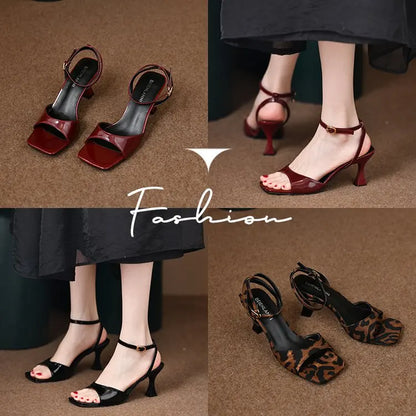 Summer 2025 New Brand Women's Shoes Women Design Sexy High Heels Elegant Shallow Mouth Bride Shoes Mujer Zapatos Luxury Shoes