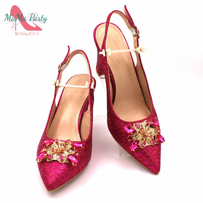 The US for Duty Free  Specials Design Nigerian Women Shoes Matching Bag Set in Royal Blue Color Italian Ladies Pumps for  Party