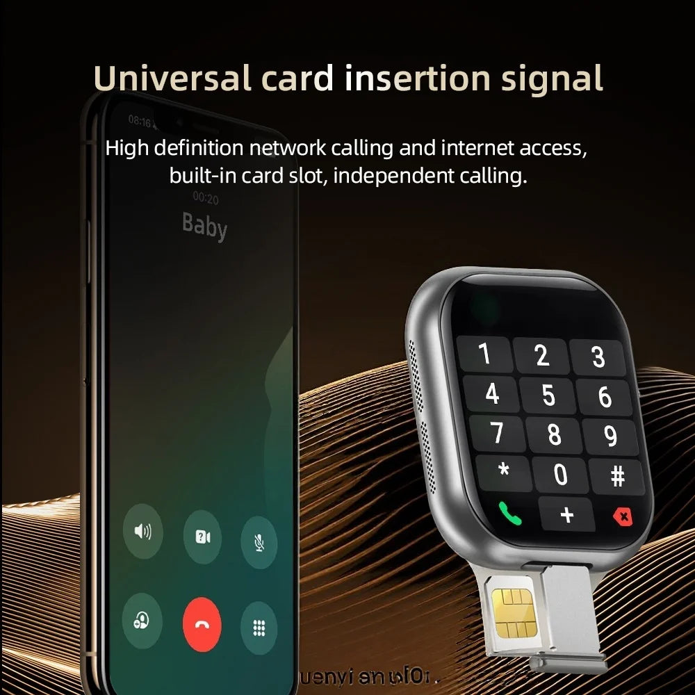 S10 Plus Smartwatch 4G Android 10.0 Cellular Version Watch 2.29'' Amoled Screen 180° Telescopic Camera WIFI Smart Watch Compass