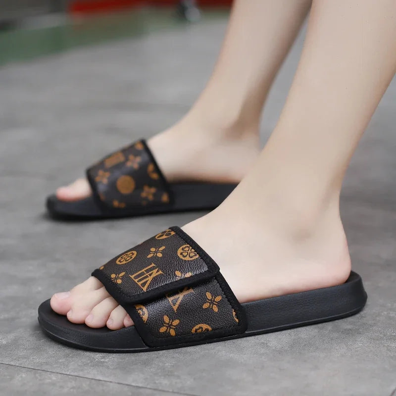 Summer Men Slippers Luxury Sport Slides Outdoor Street Clogs Quick Dry Beach Sandals Male Indoor Home Shoes Loafers Flip Flops