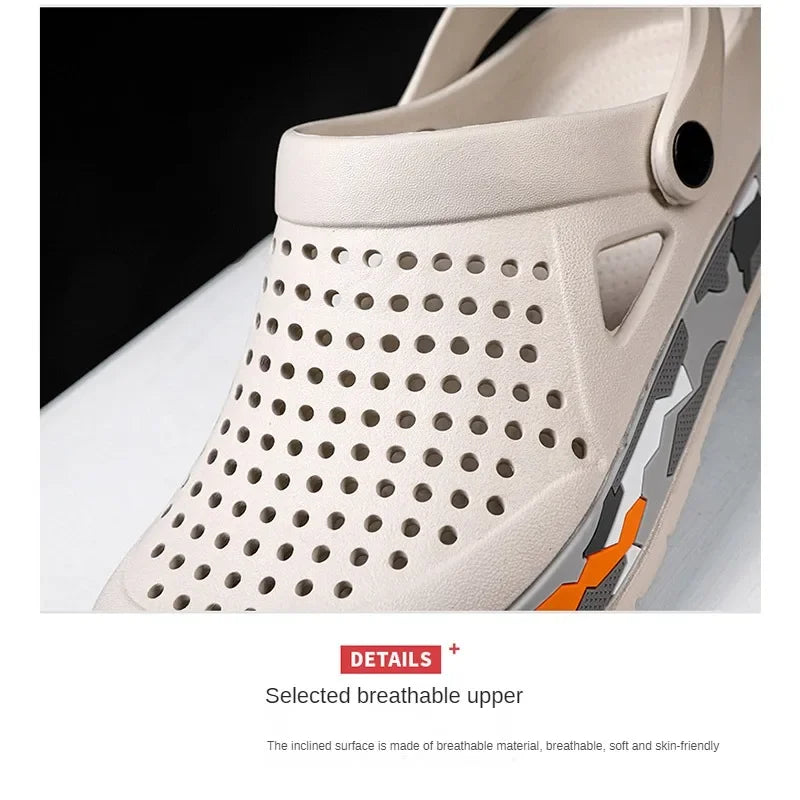 2025 Summer Outdoor Beach Casual Sandals, Lightweight and Breathable Household Shoes, Anti Slip and Breathable Fishing Slippers