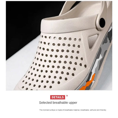 2025 Summer Outdoor Beach Casual Sandals, Lightweight and Breathable Household Shoes, Anti Slip and Breathable Fishing Slippers