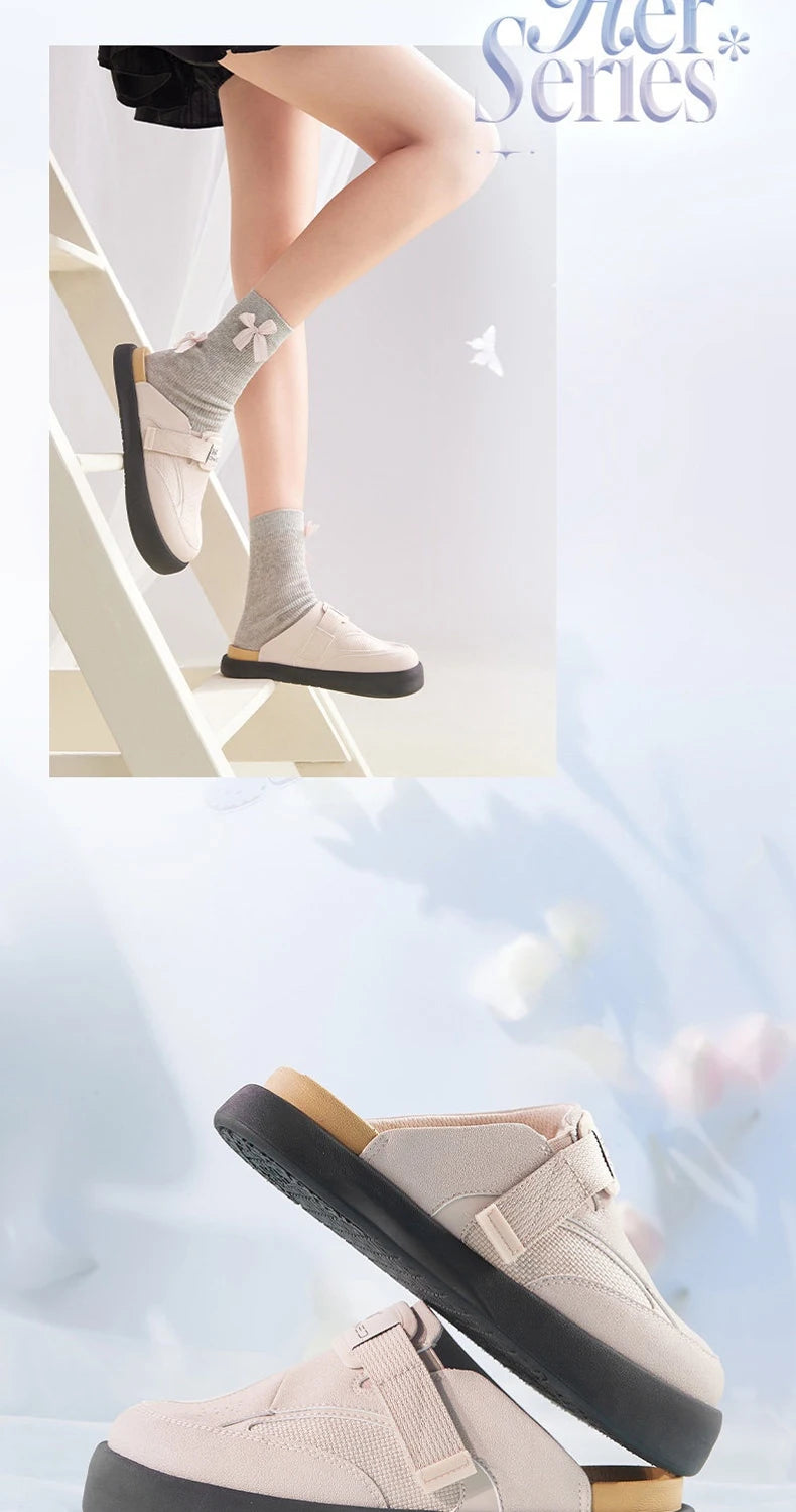 361 Degrees YY Bokken Women's Slippers Casual Wear Soft Comfortable No shoelaces Convenient Female Outdoor Slippers 682626705