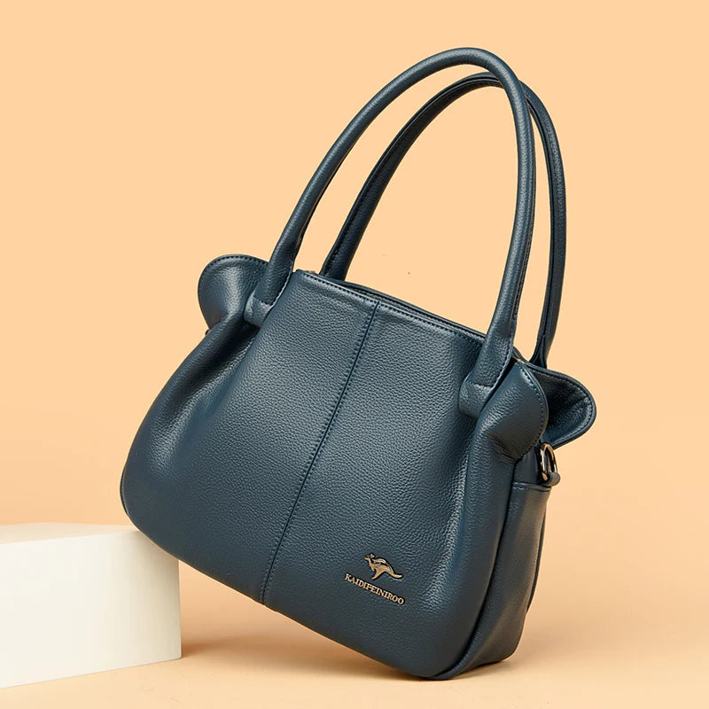 Luxury Designer Women's Handbag Soft Leather Large Capacity Purses and Handbags Casual Shoulder Bags Sac A Main Ladies Tote Bag