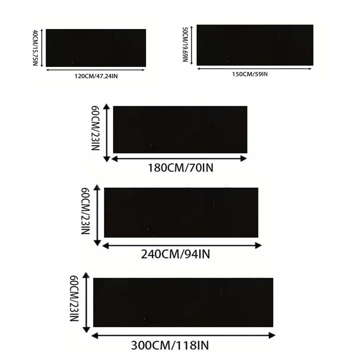 VIKAMA Black Sports Vitality Style Long Carpet Cool Motorcycle Mat for Car And Bicycle Parking