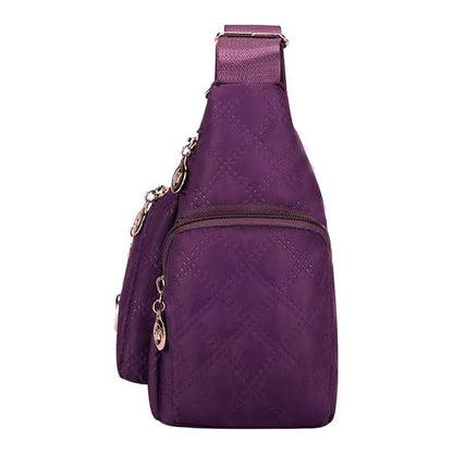 Square-Shaped, Versatile Men's and Women's Crossbody Bag, New Style Large Bag, Fabric Bag, Oxford Style Shoulder Bag, Fashionabl