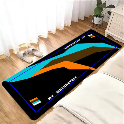 My Motorcycle Parking Carpet, Bedroom Mat, Racing Mat, Display Mat, Non-Slip Dirt-Resistant, Easy to Wash, Soft Mats