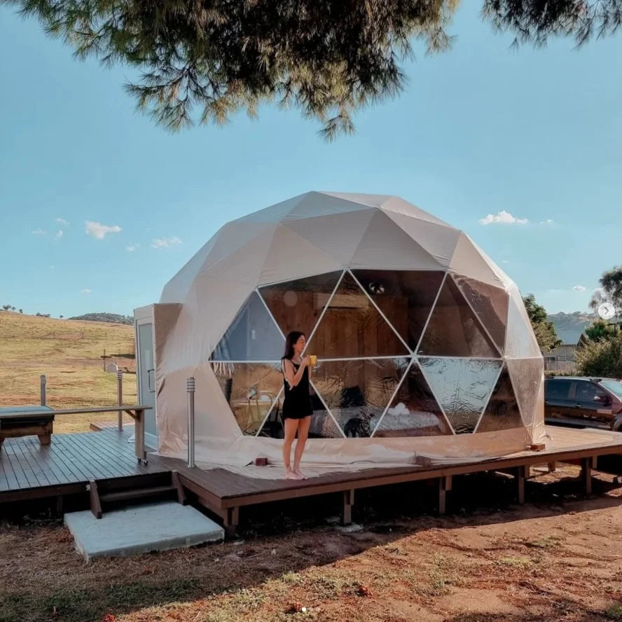 Custom Geodesic Dome Tent Luxury Glamping Resort Hotel Tent House Outdoor Accommodation Solution for Camping Project