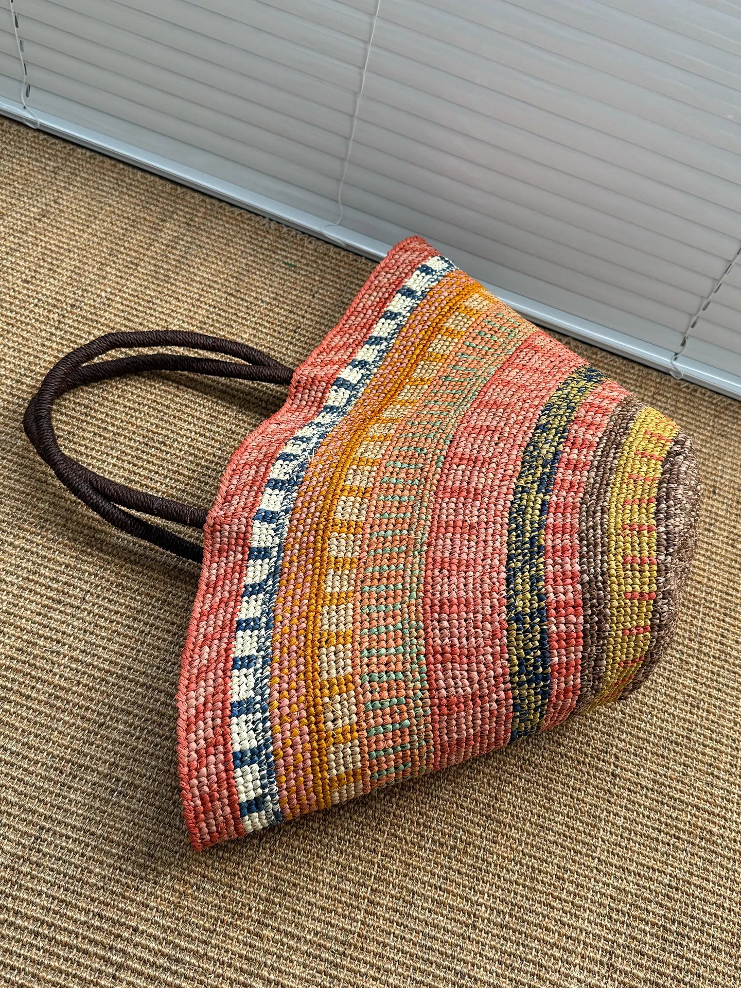 Color Raffia Straw Lady Shoulder Bag Designer Luxury Handbags Large Bag Handmade Summer Beach Purses