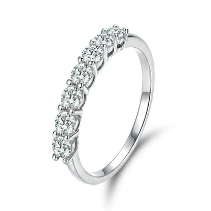 925 Sterling Silver Fashion Gorgeous Shiny Round Zircon Ring For Women Engagement Wedding Party Luxury High Quality Fine Jewelry