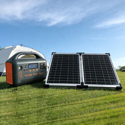 Portable Power Station Solar Generator with Solar Panel (Optional), 400W 192Wh LiFePO4 Power Bank, with Camp Solar Charger